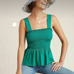 Green Anthropologie tank